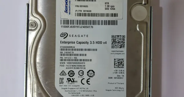 IBM 6TB SAS 7200 RPM 12 Gbps 3.5
